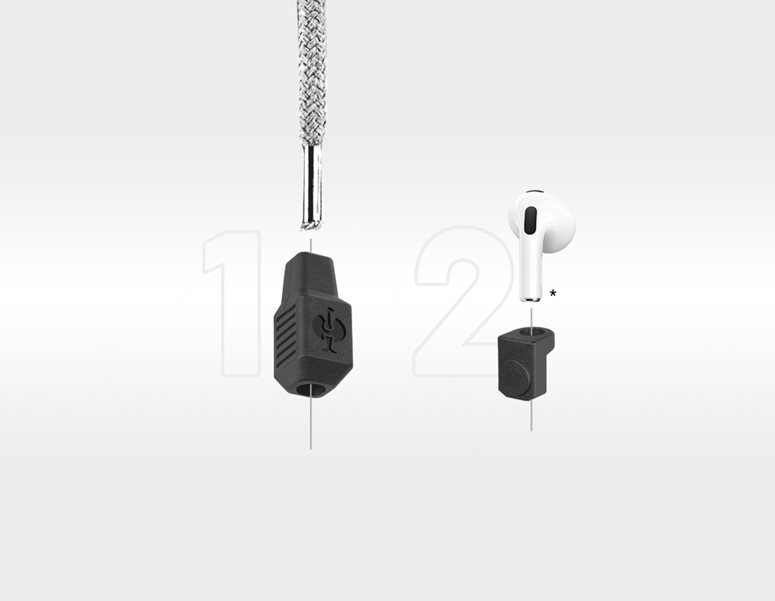 Accessoires: e.s. ear pod holder + schwarz 1