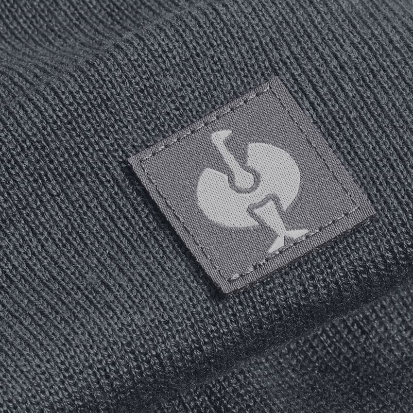 Accessoires: Bonnet tricoté e.s.iconic + gris carbone 2