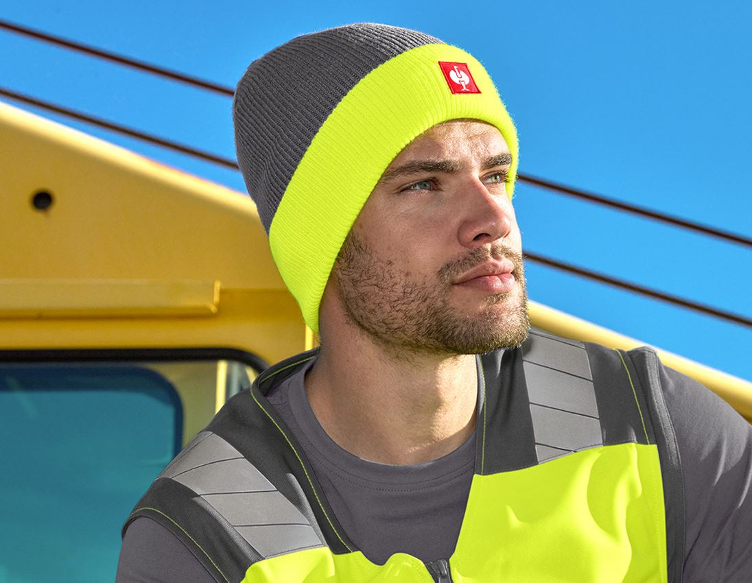 Thèmes: Bonnet tricoté e.s.motion 24/7 + anthracite/jaune fluo 1