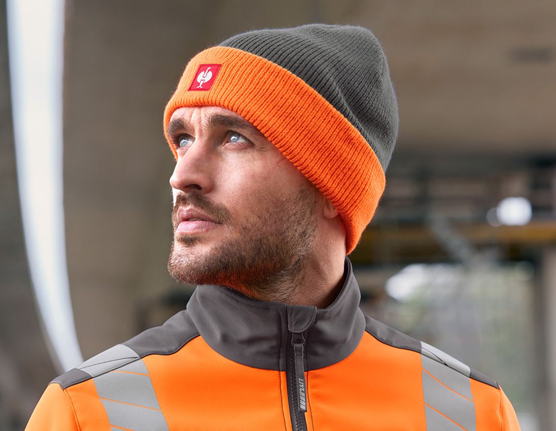 Thèmes: Bonnet tricoté e.s.motion 24/7 + anthracite/orange fluo 1