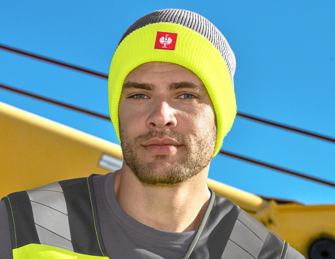 Thèmes: Bonnet tricoté e.s.motion 24/7 + anthracite/jaune fluo