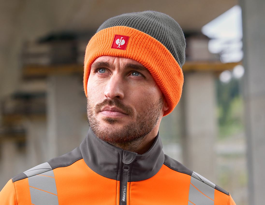 Thèmes: Bonnet tricoté e.s.motion 24/7 + anthracite/orange fluo