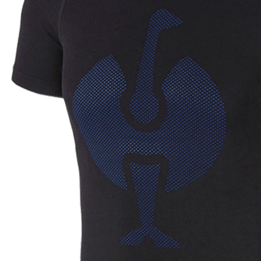 Sous-vêtements | Vêtements thermiques: e.s. T-Shirt fonctionnel uniforme - warm + noir/bleu gentiane 2