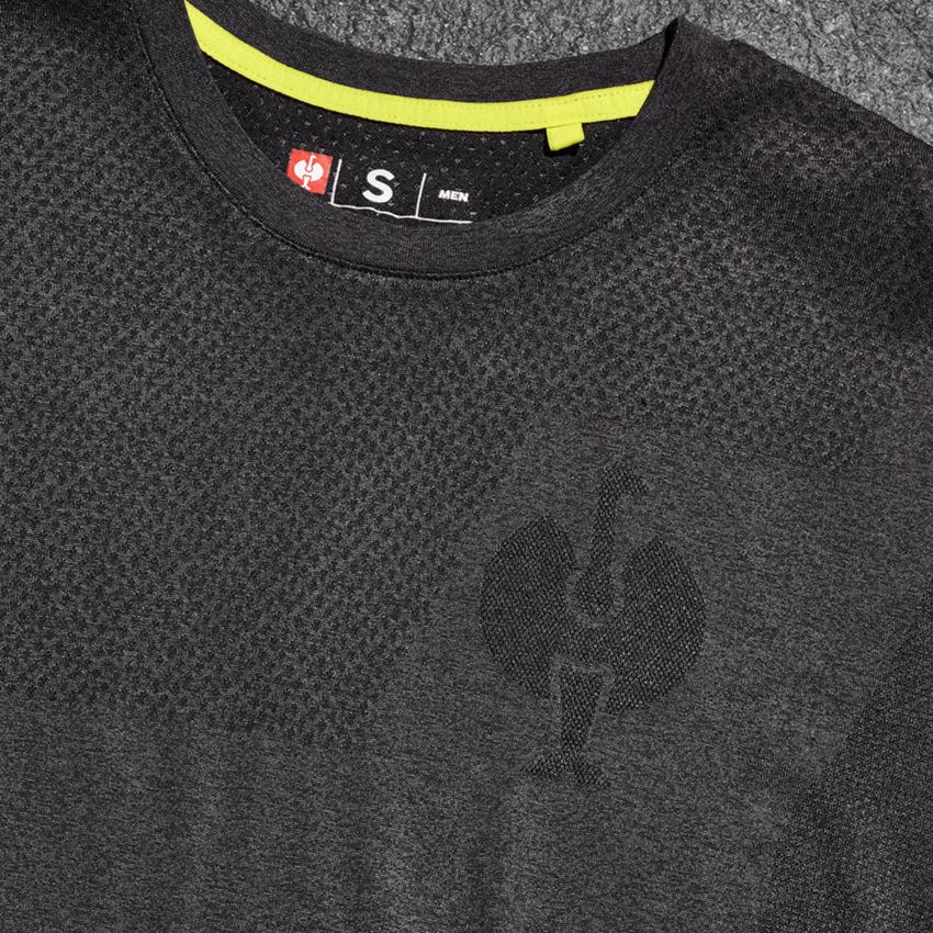 Bovenkleding: T-Shirt seamless  e.s.trail + zwart melange 2