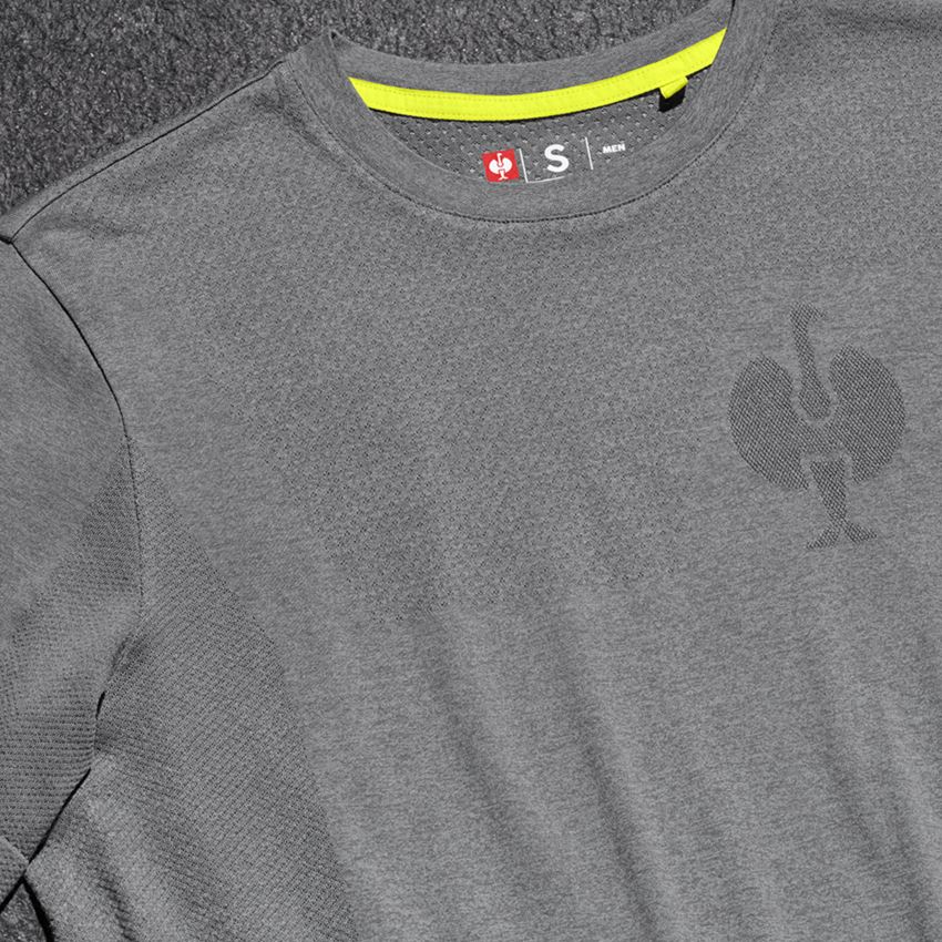 Vêtements: T-Shirt seamless e.s.trail + gris basalte mélange 2