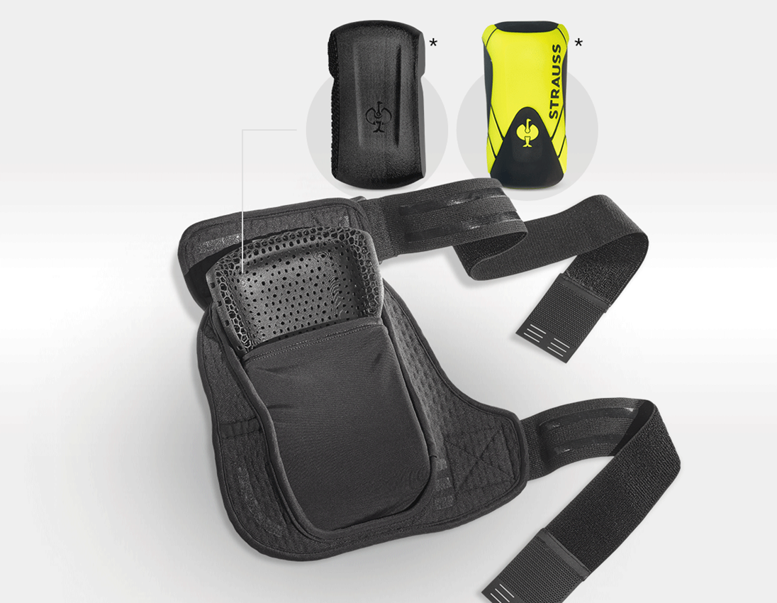 Kniebescherming: e.s. zakken voor kniebeschermers Pro-Comfort,rough + zwart/zwart 1