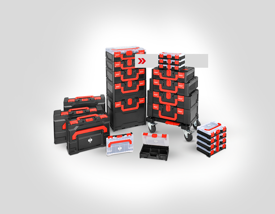 STRAUSSbox System: STRAUSSbox mini + schwarz/rot