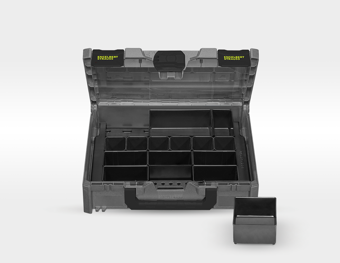 Système STRAUSSbox: Kit d'outil Elektr+ perceuse-vis. multi+STRAUSSbox + gris basalte/jaune acide 2