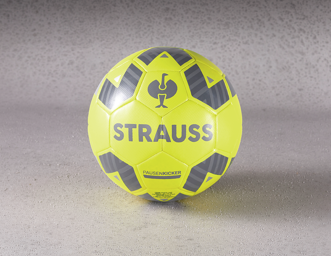Accessoires: STRAUSS voetbal + acid yellow 3
