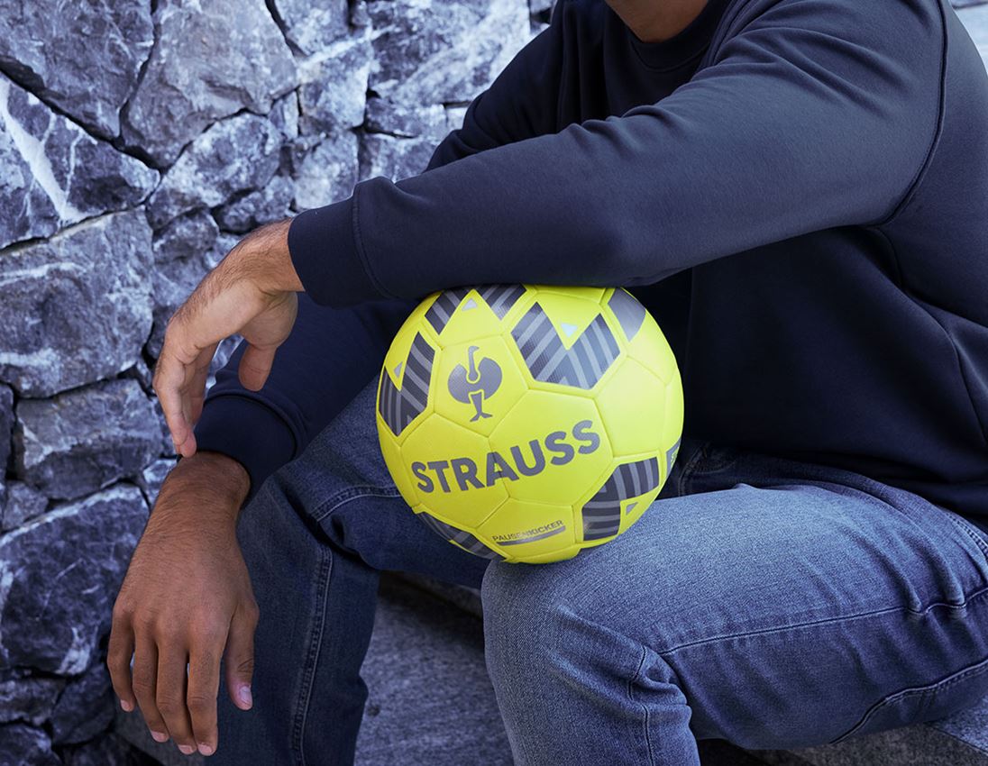Accessoires: STRAUSS voetbal + acid yellow 1