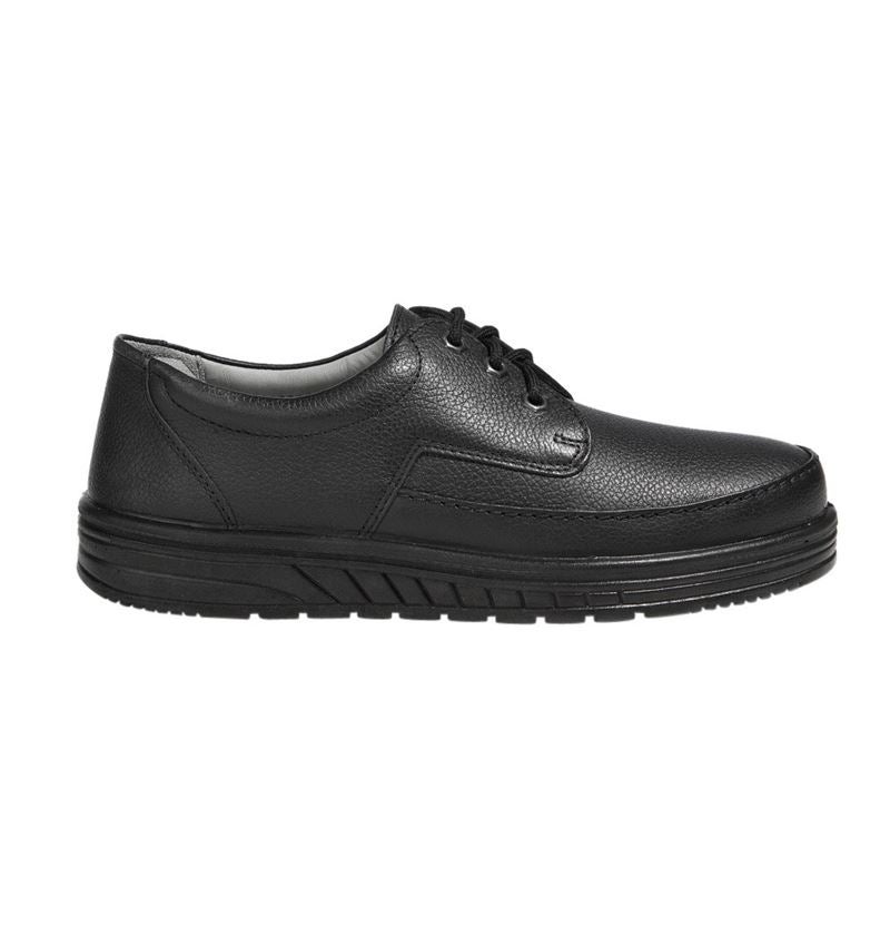 Cuisinier / Restauration / Service: ABEBA O2 Hommes Chaussures à lacets Kai + noir
