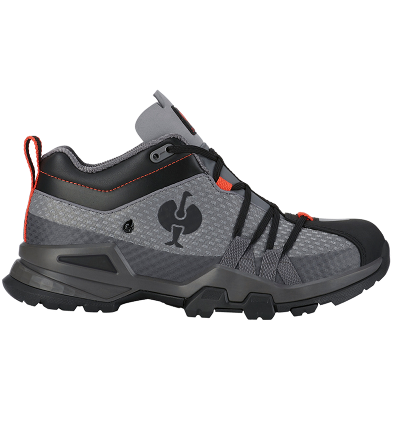 O2: O2 Chaussures professionnes e.s. Kobuk low + anthracite/rouge solaire