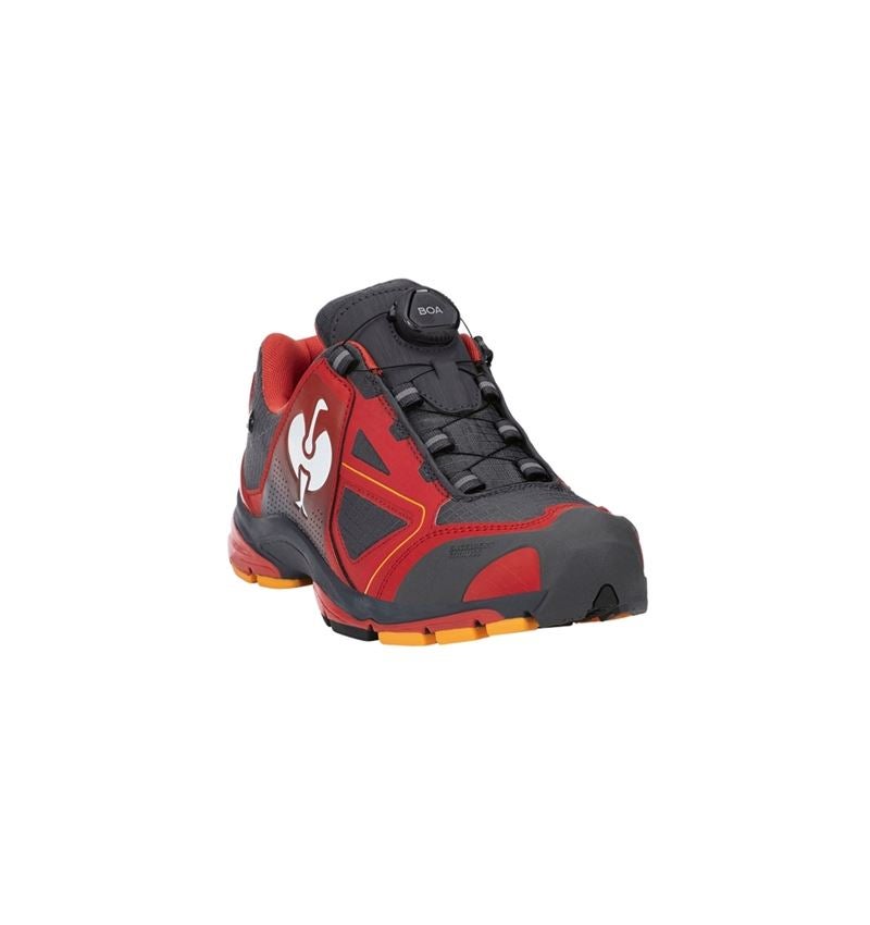 O2: O2 Chaussures de travail e.s. Minkar II + rouge/graphite 3
