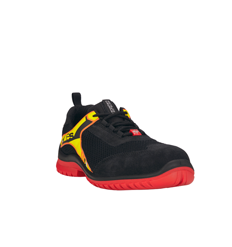 S1P: e.s. S1P Chaussures basses de sécurité Naos + noir/rouge/jaune 1