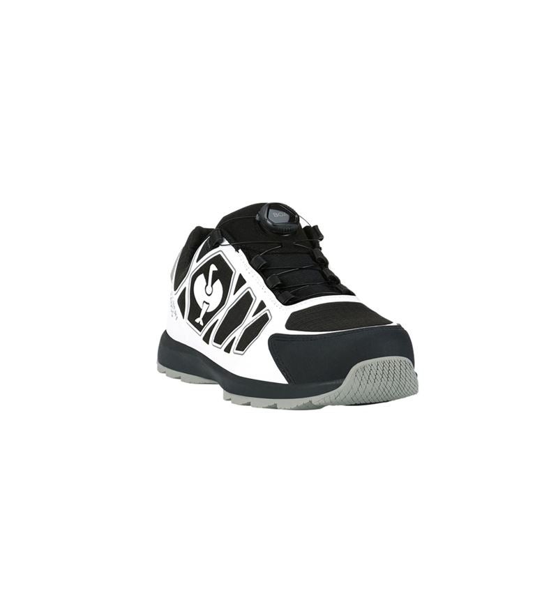 Gastro_Schuhe: S1 Sicherheitshalbschuhe e.s. Baham II low + schwarz/weiß 4