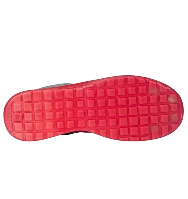 Schoenen: S1P Halfhoge veiligheidsschoenen e.s. Banco low + parelgrijs/zonnig rood 3