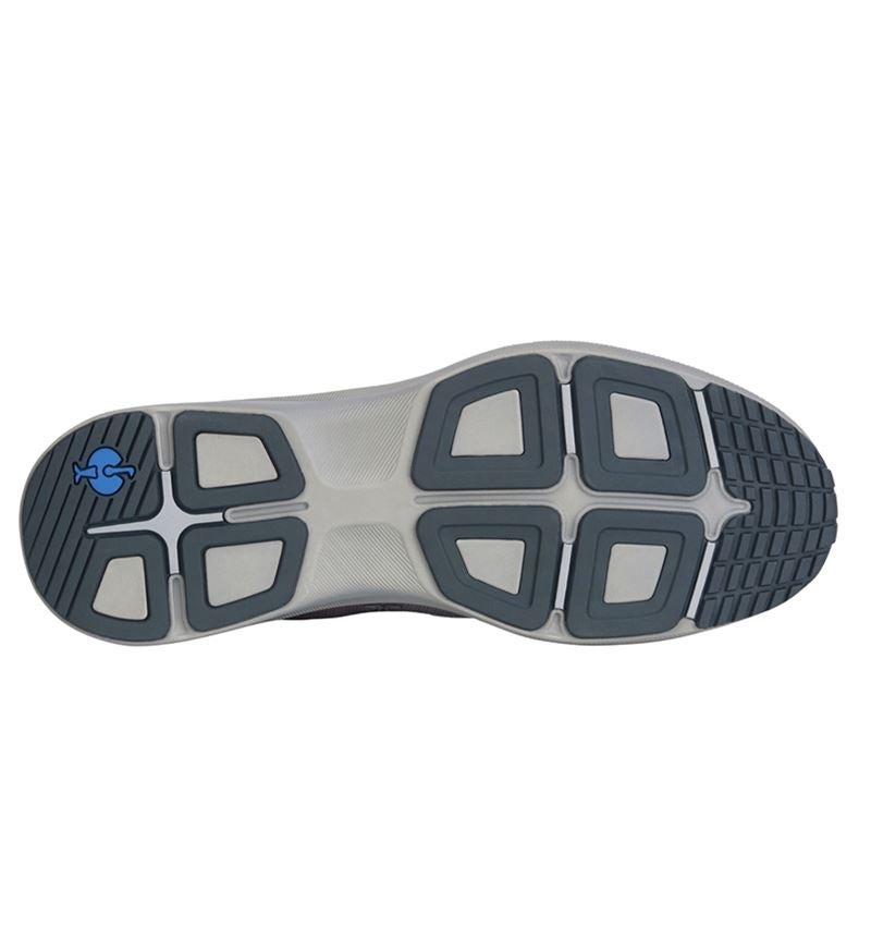Schoenen: S1 Halfhoge veiligheidsschoen e.s. Padua low + platina/gentiaanblauw 6