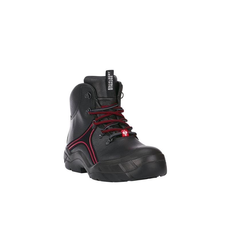 Charpentier / Couvreur_Chaussures: S3 e.s. Chaussures hautes de sécurité Matar + noir/rouge 2