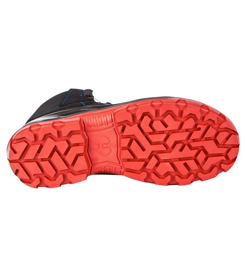 S3: S3 Chaussures hautes de sécurité e.s.Kastra II mid + noir/rouge vif/bleu gentiane 4