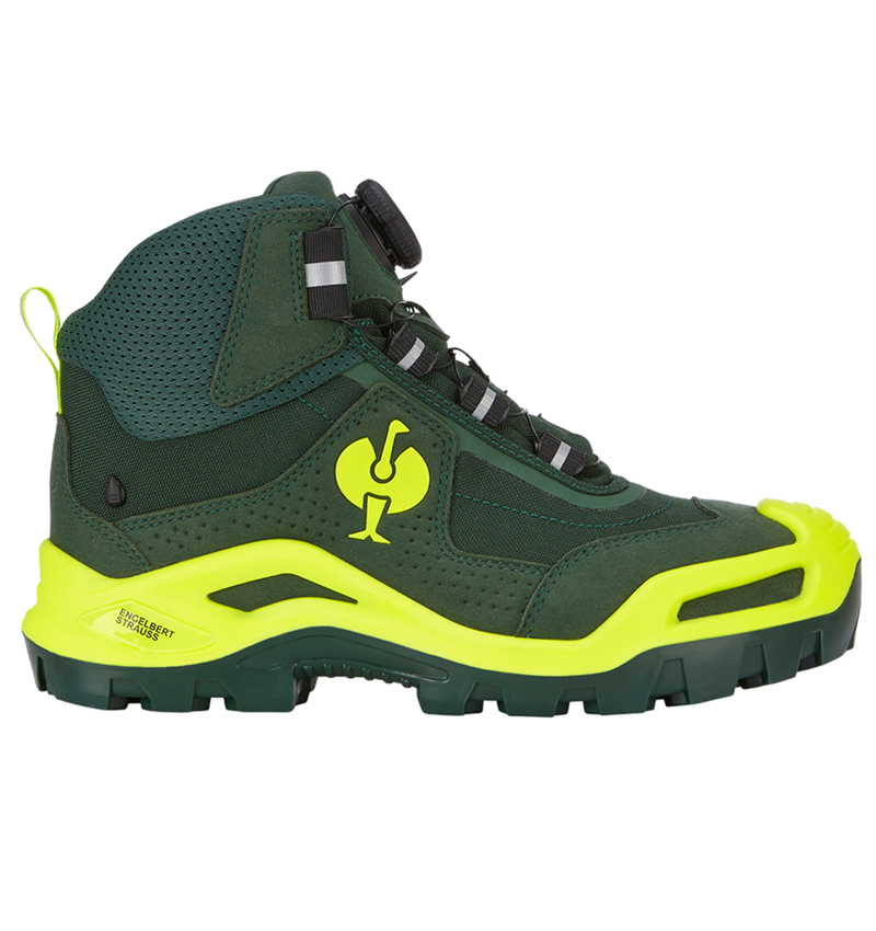 S3: S3 Chaussures hautes de sécurité e.s.Kastra II mid + vert/jaune fluo 4