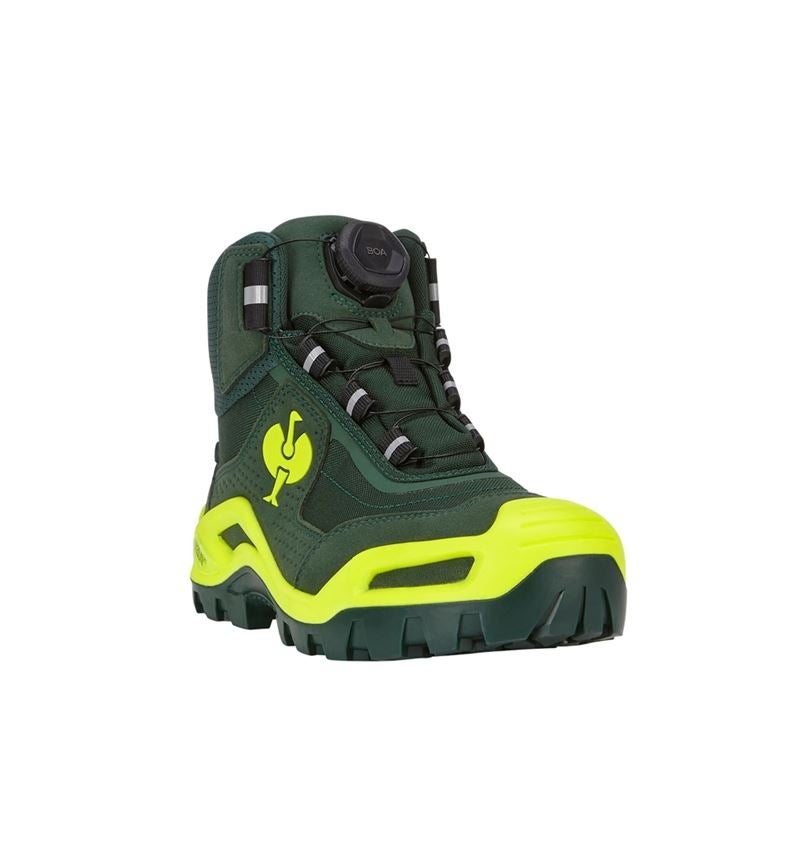 Schoenen: S3 Veiligheidsschoenen e.s. Kastra II mid + groen/signaalgeel 5