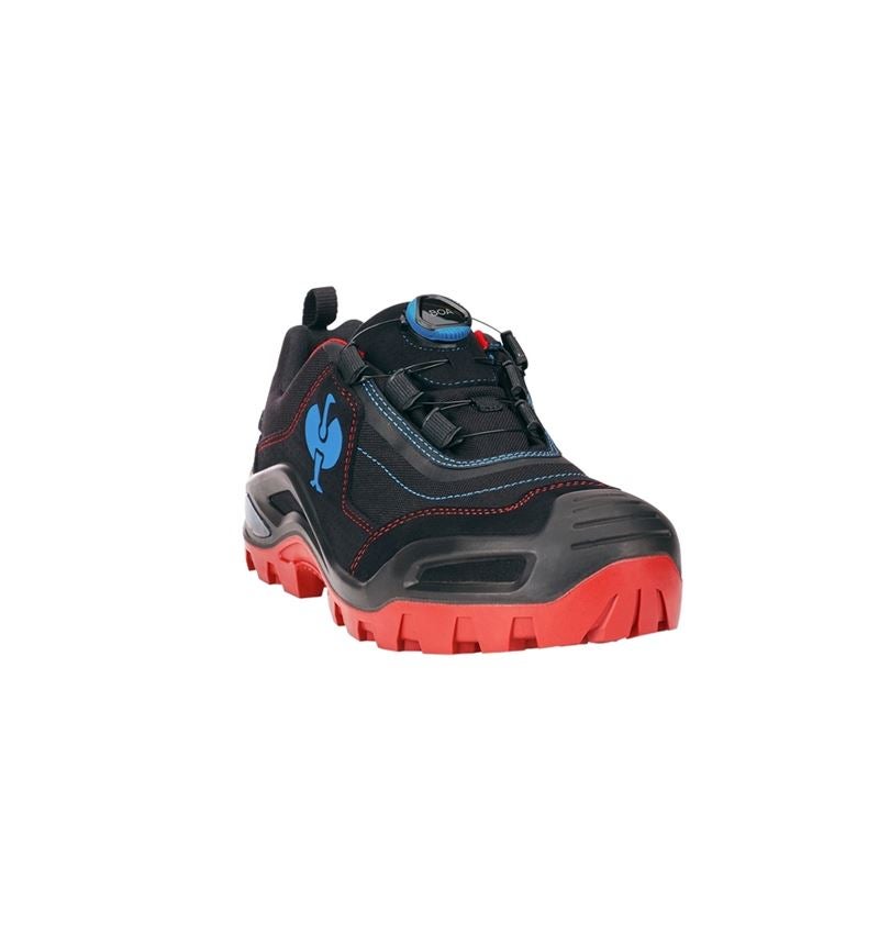 S3: S3 Chaussures hautes de sécurité e.s.Kastra II low + noir/rouge vif/bleu gentiane 2