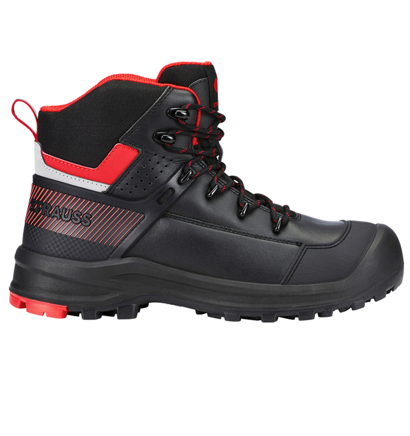 Schoenen: S3 Veiligheidsschoenen e.s. Katavi mid + zwart/rood 1