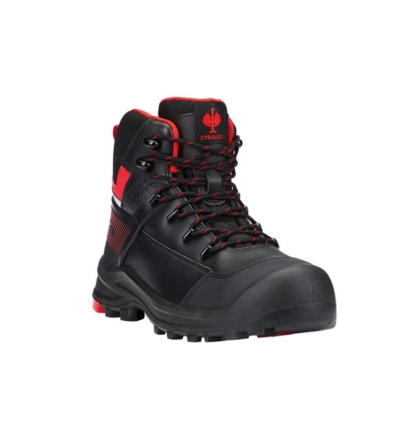 Schoenen: S3 Veiligheidsschoenen e.s. Katavi mid + zwart/rood 2