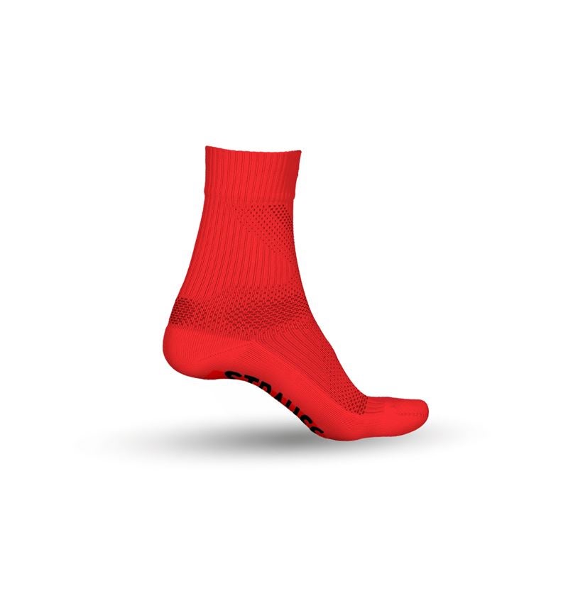 Sokken | Kousen: e.s. Allseason sokken Function light/high + signaalrood/zwart