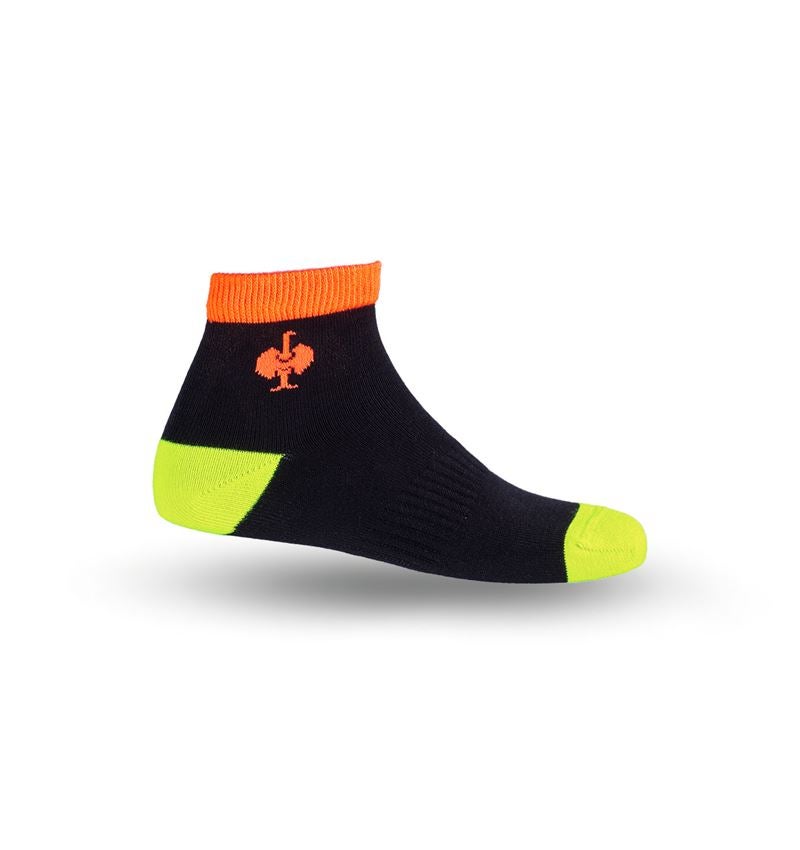 Accessoires: e.s.Allround Socken Classic light/mid, Kinder + schwarz/warngelb