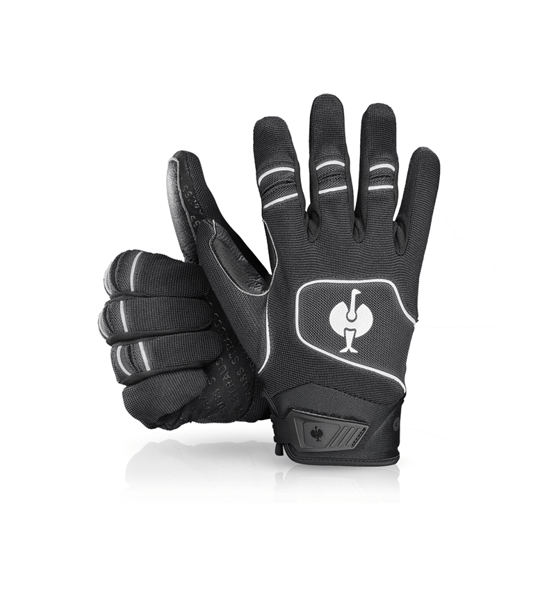Handschuhe: Handschuhe e.s.ambition + schwarz