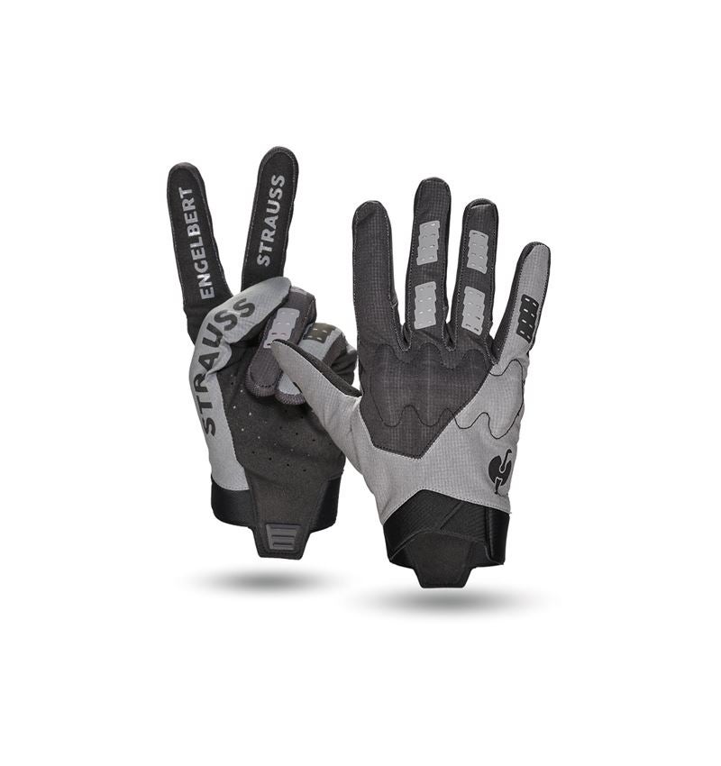 Hybride: Handschoenen e.s.trail, light + bazaltgrijs/zwart