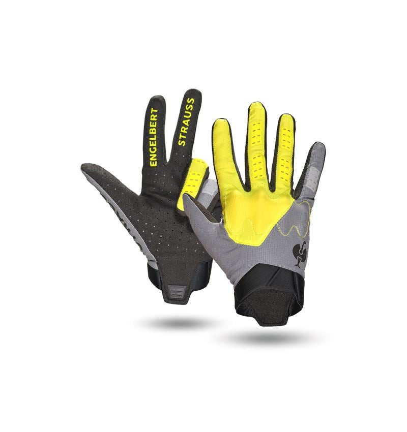 Hybride: Handschoenen e.s.trail, light + zuurgeel/bazaltgrijs/zwart
