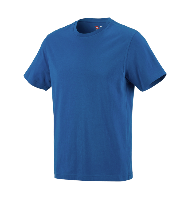 Installateurs / Plombier: e.s. T-shirt cotton + bleu gentiane 2