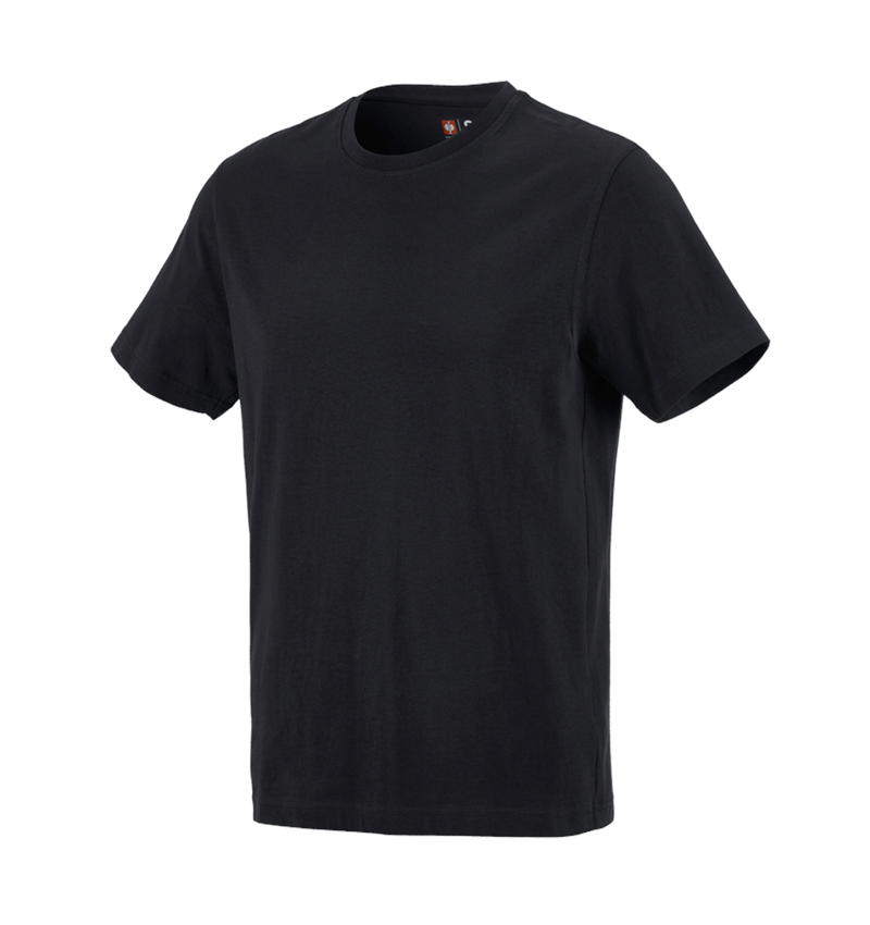Hauts: e.s. T-shirt cotton + noir 2