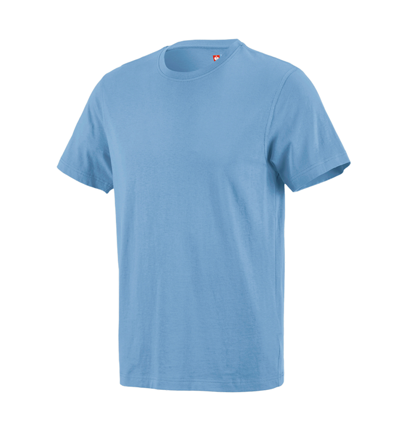 Bovenkleding: e.s. T-Shirt cotton + azuurblauw