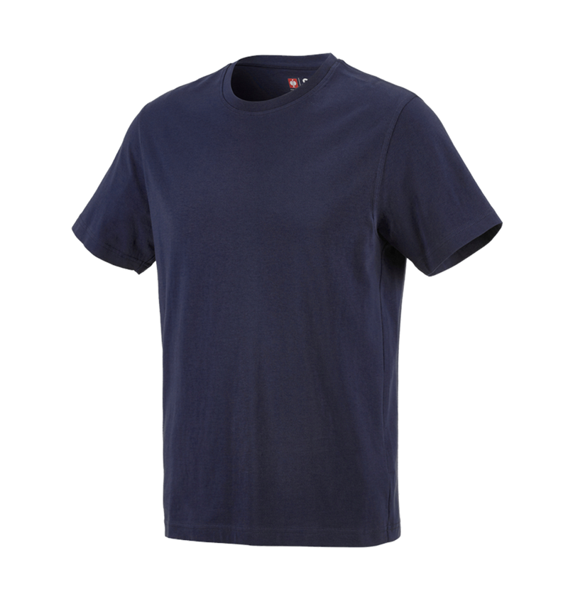 Hauts: e.s. T-shirt cotton + bleu foncé 2