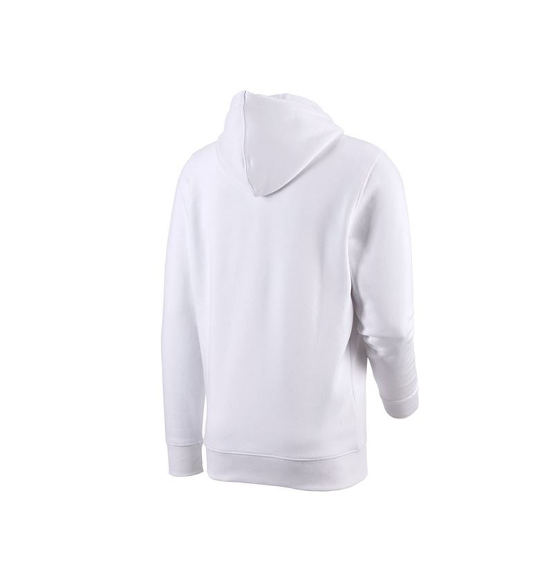 Shirts & Co.: e.s. Hoody-Sweatjacke poly cotton + weiß 4