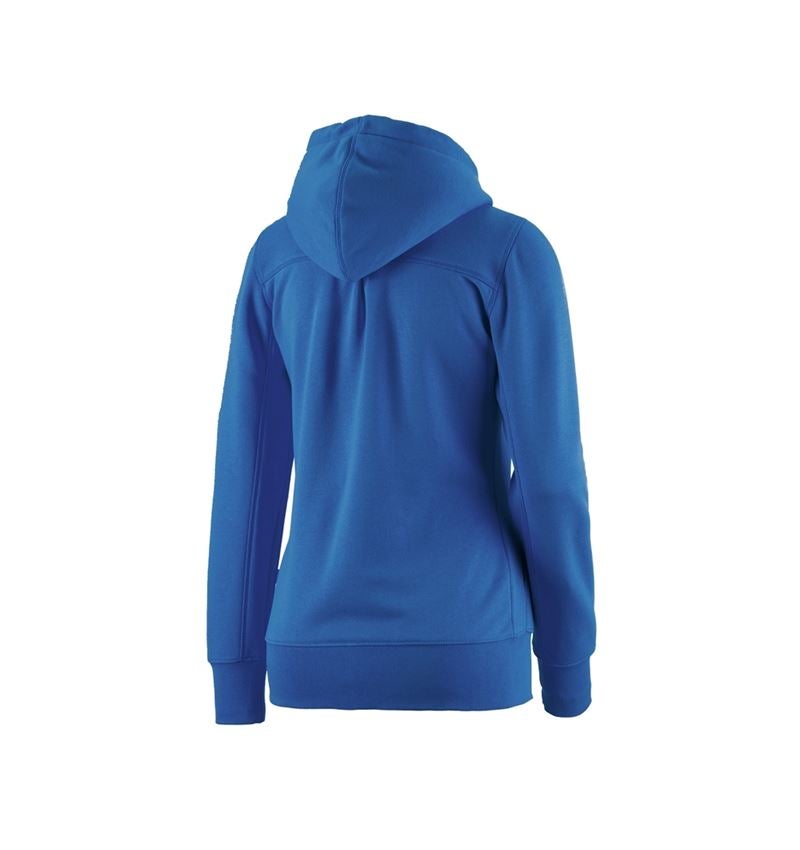 Shirts & Co.: e.s. Hoody-Sweatjacke poly cotton, Damen + enzianblau 1