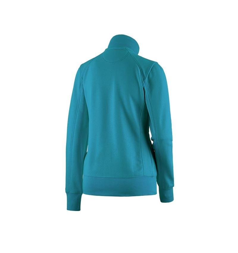 Shirts & Co.: e.s. Sweatjacke poly cotton, Damen + ozean 1
