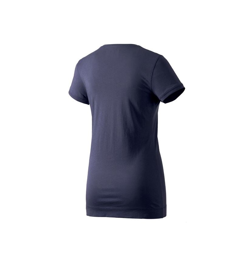 Bovenkleding: e.s. Long-Shirt cotton, dames + donkerblauw 2