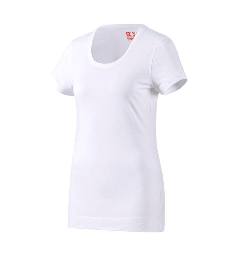 Onderwerpen: e.s. Long-Shirt cotton, dames + wit 1