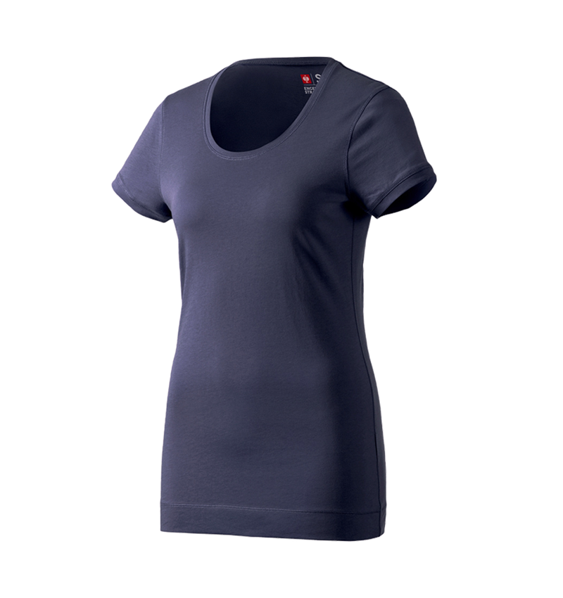 Bovenkleding: e.s. Long-Shirt cotton, dames + donkerblauw 1
