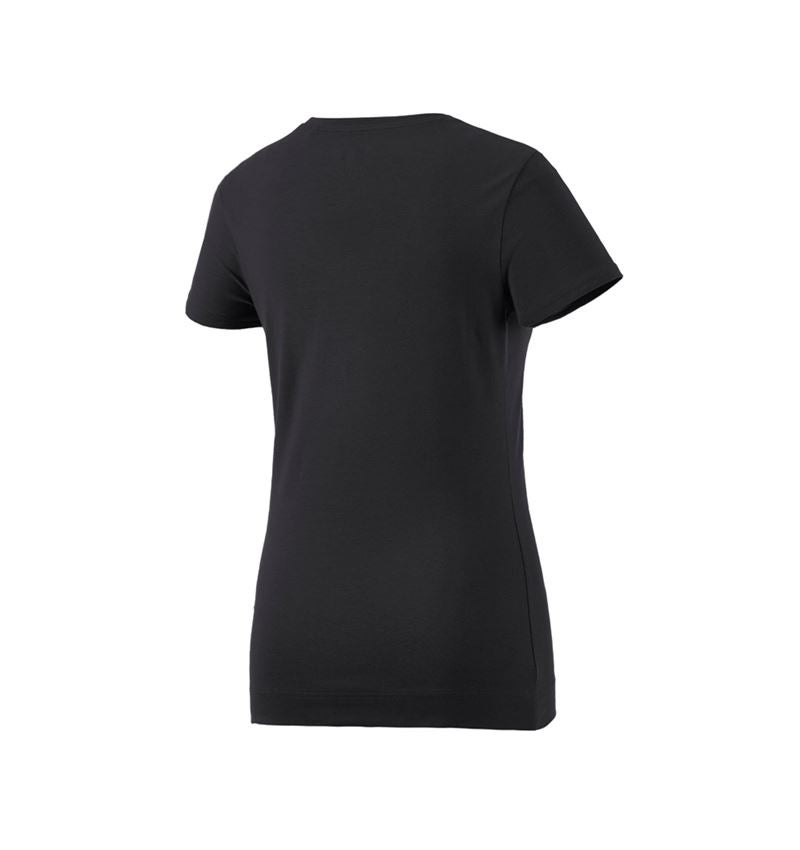 Onderwerpen: e.s. T-Shirt cotton stretch, dames + zwart 3