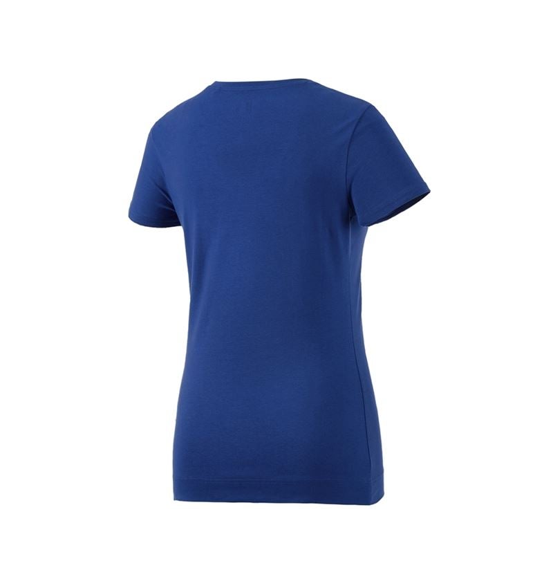 Hauts: e.s. T-shirt cotton stretch, femmes + bleu royal 3