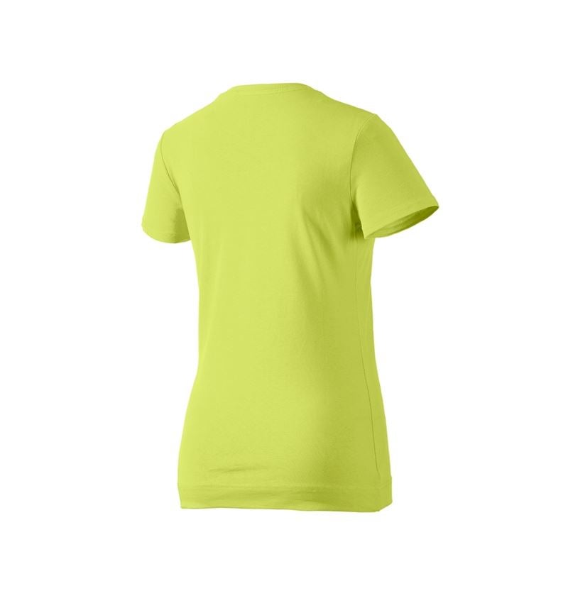 Hauts: e.s. T-shirt cotton stretch, femmes + vert mai 3