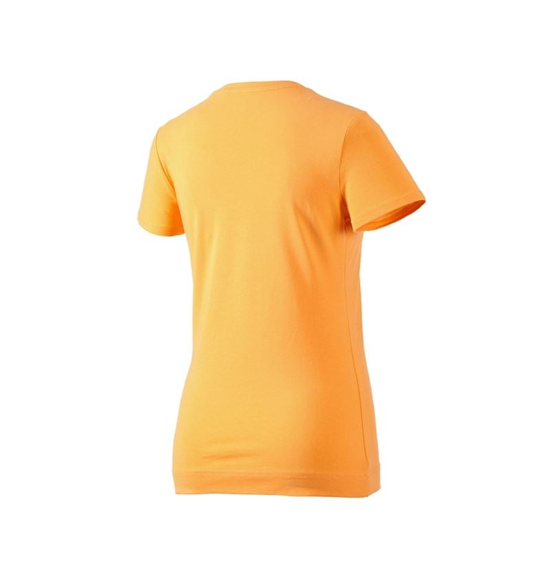 Bovenkleding: e.s. T-Shirt cotton stretch, dames + licht oranje 3