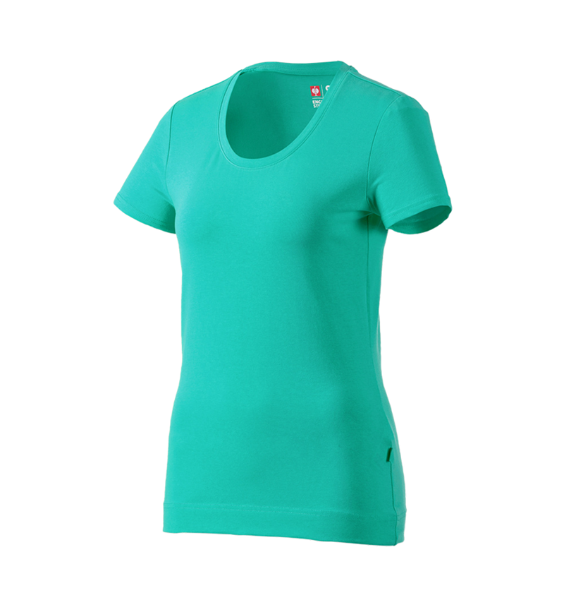 Hauts: e.s. T-shirt cotton stretch, femmes + lagon 2