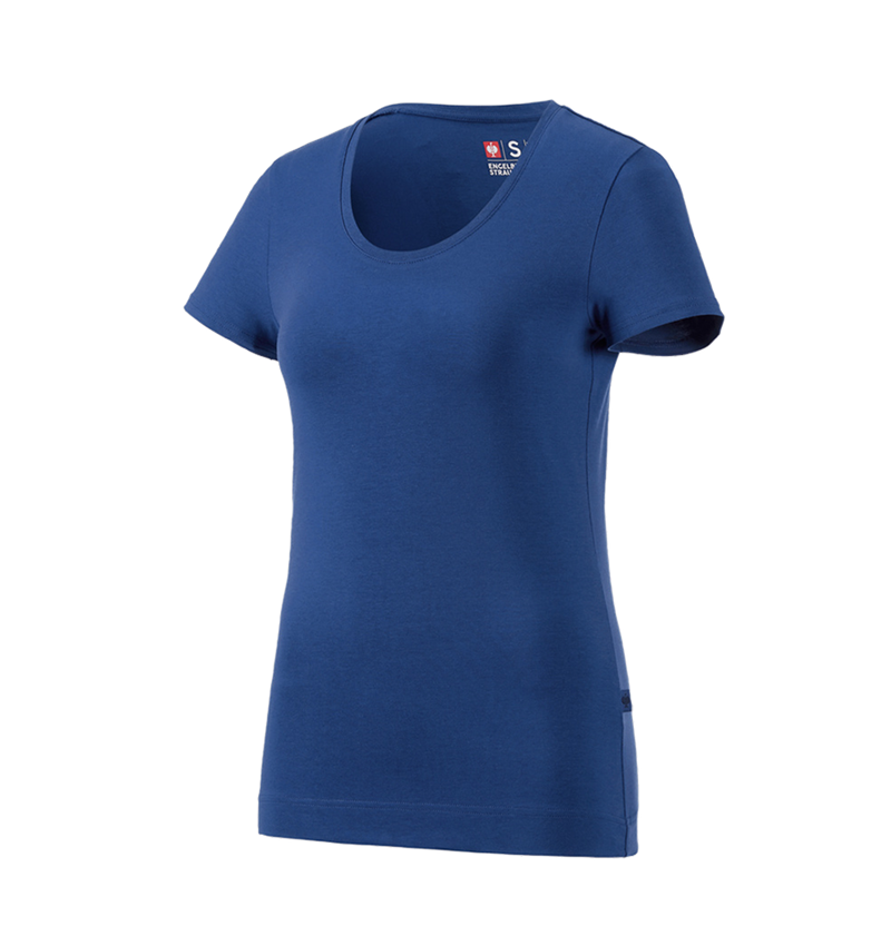 Bovenkleding: e.s. T-Shirt cotton stretch, dames + alkalisch blauw 3