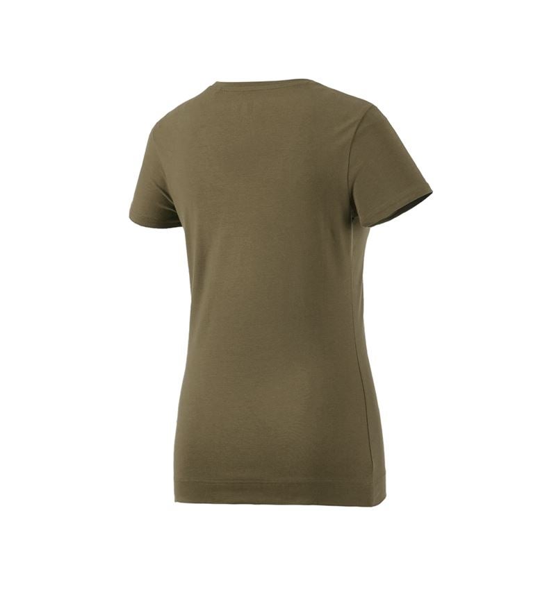 Bovenkleding: e.s. T-Shirt cotton stretch, dames + moddergroen 4